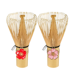 Chổi Đánh Matcha (Chasen) Gắn Charm Hoa