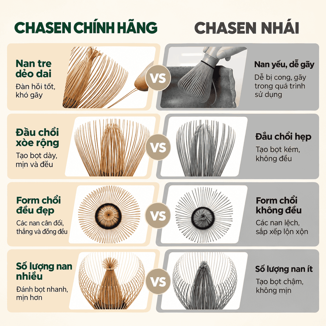 Chổi Đánh Matcha Shin Chasen Hoshiko SCS1 - Chổi Shin Đánh Bọt Matcha Cao Cấp Nhật Bản Thủ Công - Ảnh 2