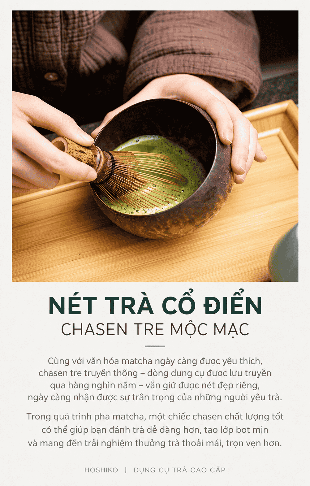 Chổi Đánh Matcha Shin Chasen Hoshiko SCS1 - Chổi Shin Đánh Bọt Matcha Cao Cấp Nhật Bản Thủ Công - Ảnh 6