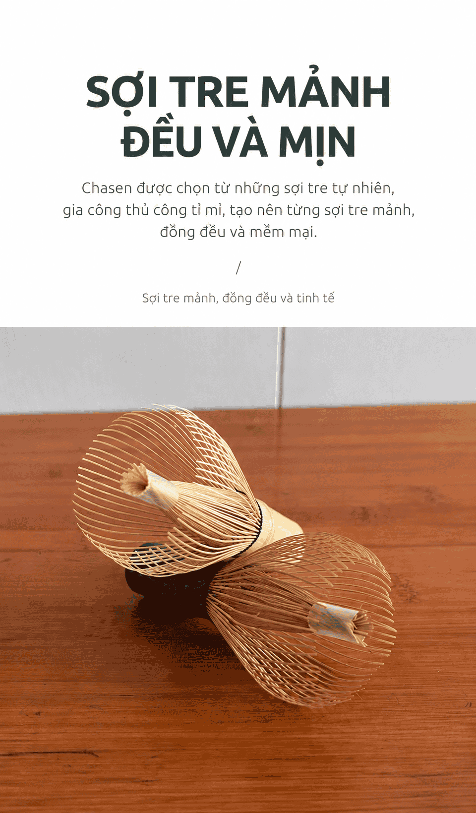 Chổi Đánh Matcha Shin Chasen Hoshiko SCS1 - Chổi Shin Đánh Bọt Matcha Cao Cấp Nhật Bản Thủ Công - Ảnh 14