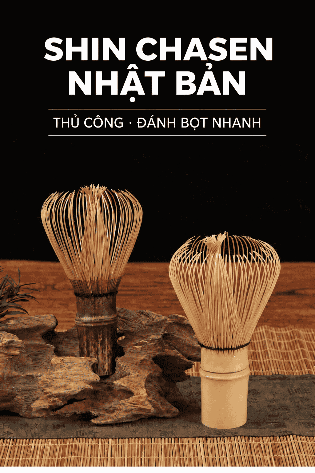 Chổi Đánh Matcha Shin Chasen Hoshiko SCS1 - Chổi Shin Đánh Bọt Matcha Cao Cấp Nhật Bản Thủ Công - Ảnh 16