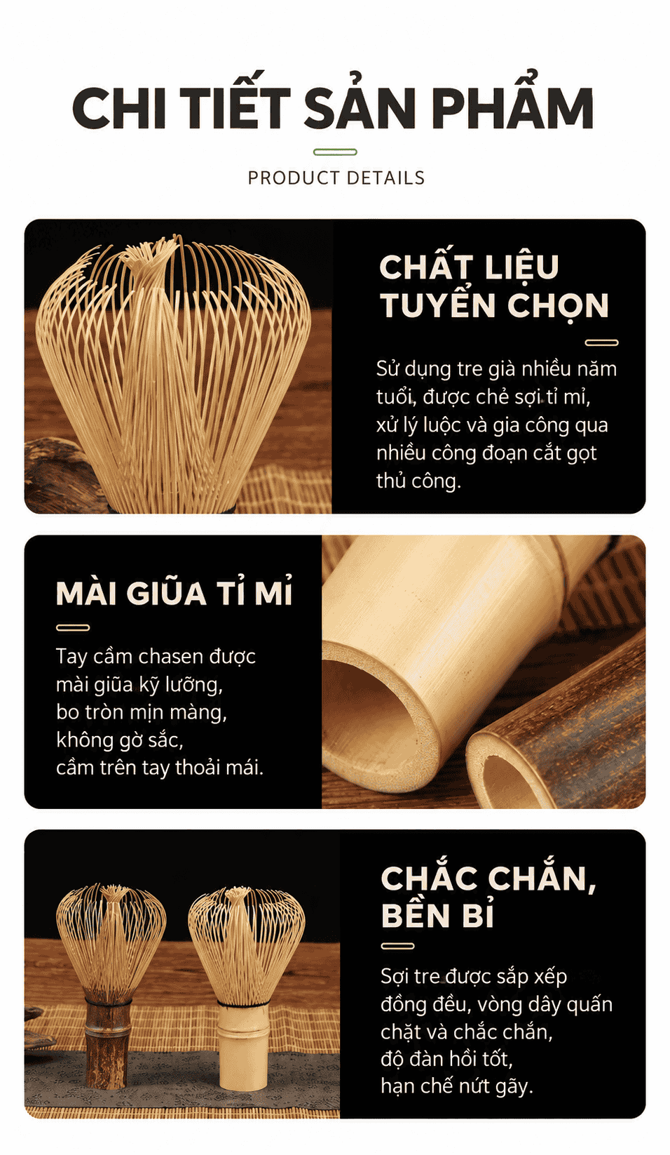 Chổi Đánh Matcha Shin Chasen Hoshiko SCS1 - Chổi Shin Đánh Bọt Matcha Cao Cấp Nhật Bản Thủ Công - Ảnh 9
