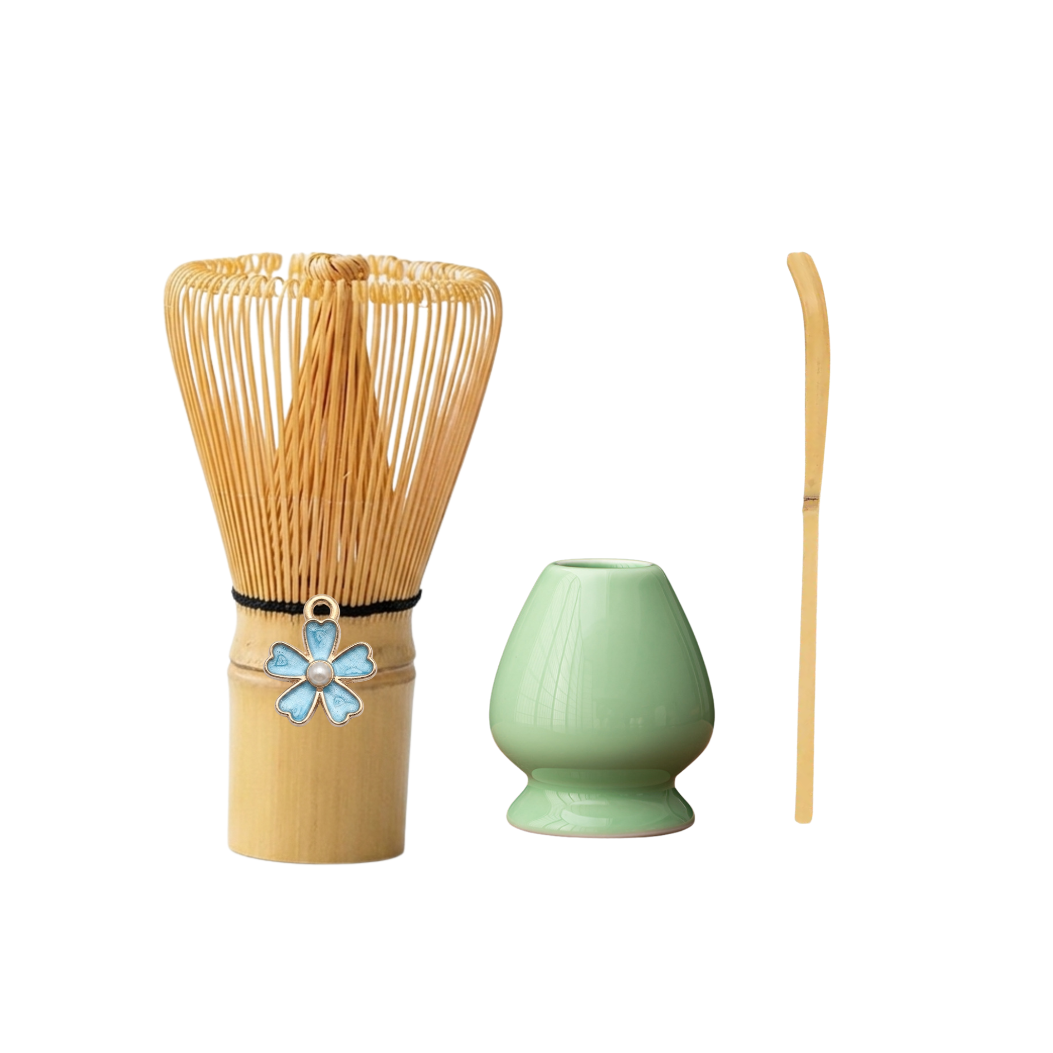 Combo Chổi Chasen Đánh Matcha, Đế Gác Chổi, Thìa Tre, Rây Lọc Inox Giá Rẻ Chính Hãng Phong Cách Nhật Bản - Ảnh 2
