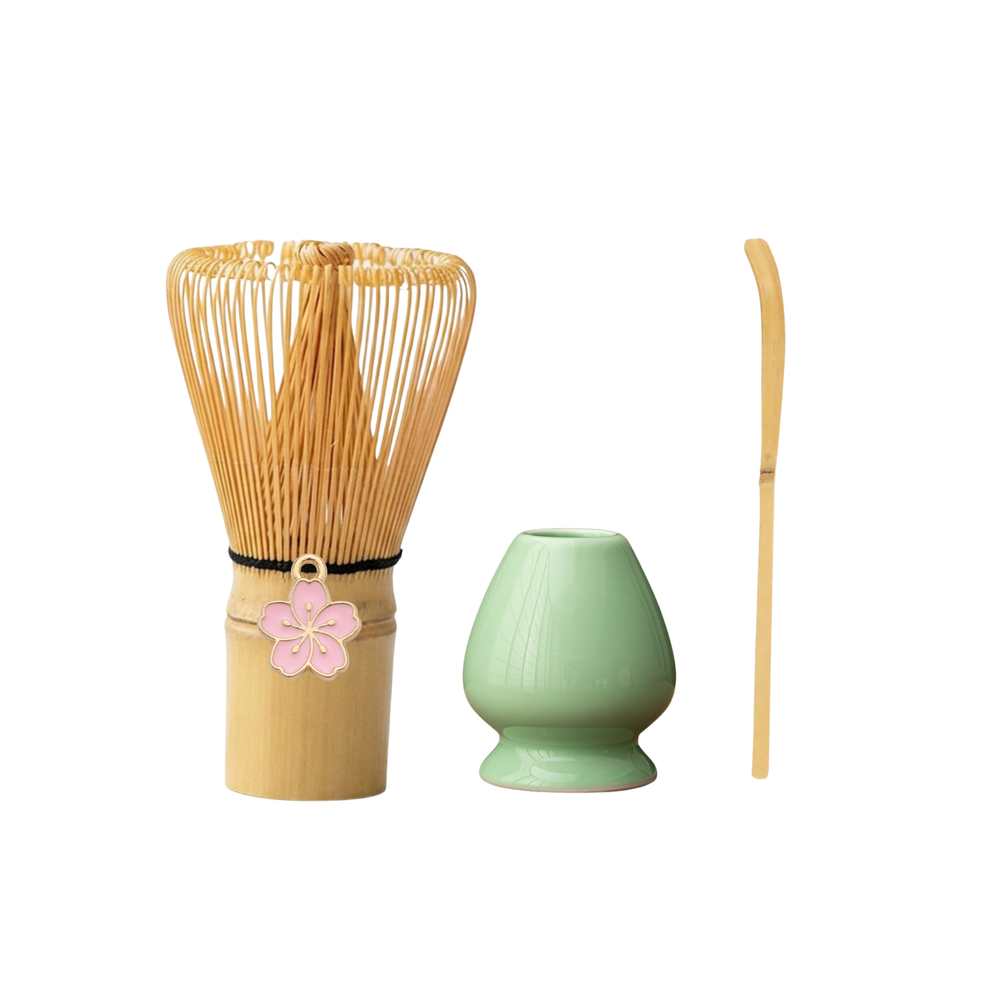 Combo Chổi Chasen Đánh Matcha, Đế Gác Chổi, Thìa Tre, Rây Lọc Inox Giá Rẻ Chính Hãng Phong Cách Nhật Bản - Ảnh 3