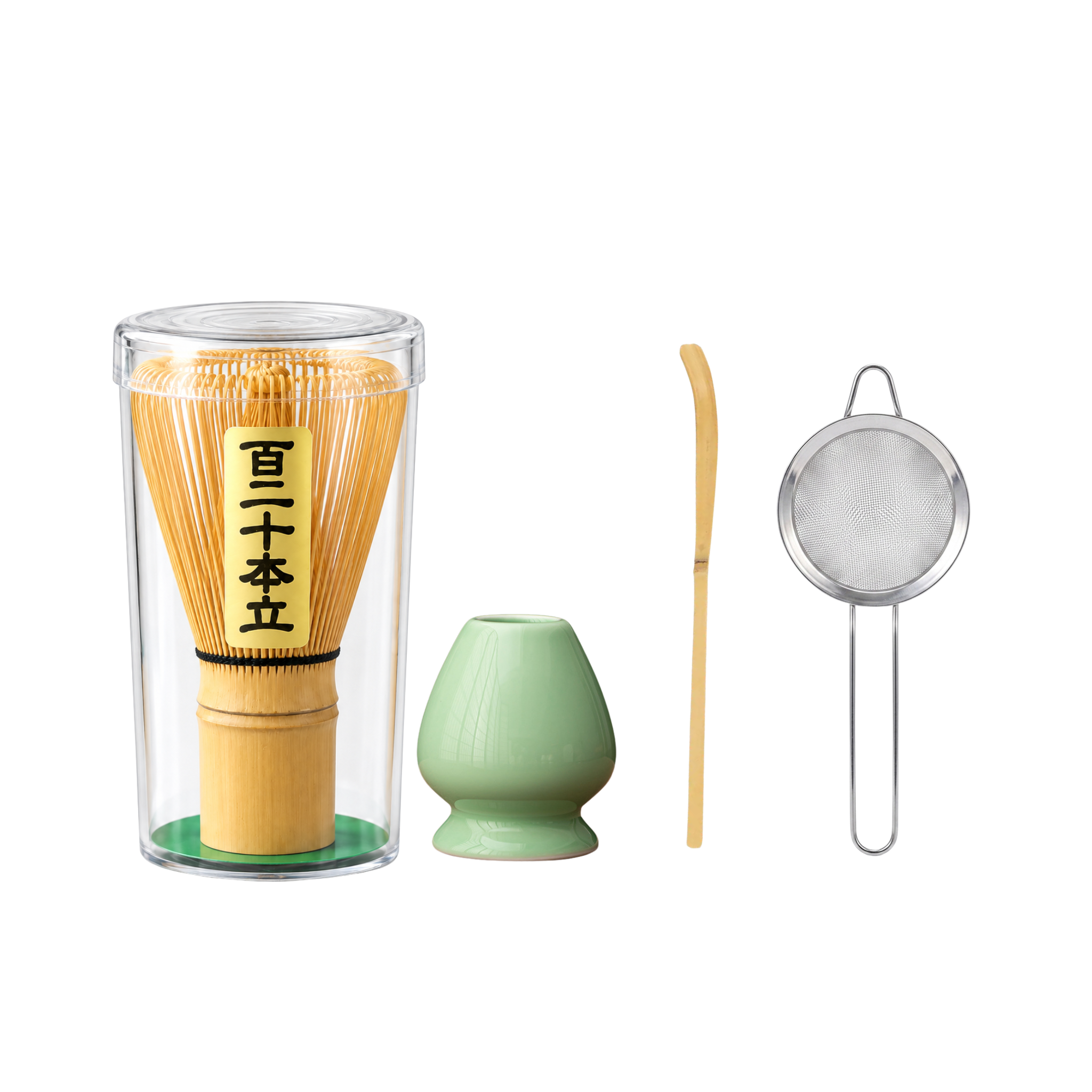 Combo Chổi Chasen Đánh Matcha, Đế Gác Chổi, Thìa Tre, Rây Lọc Inox Giá Rẻ Chính Hãng Phong Cách Nhật Bản - Ảnh 7