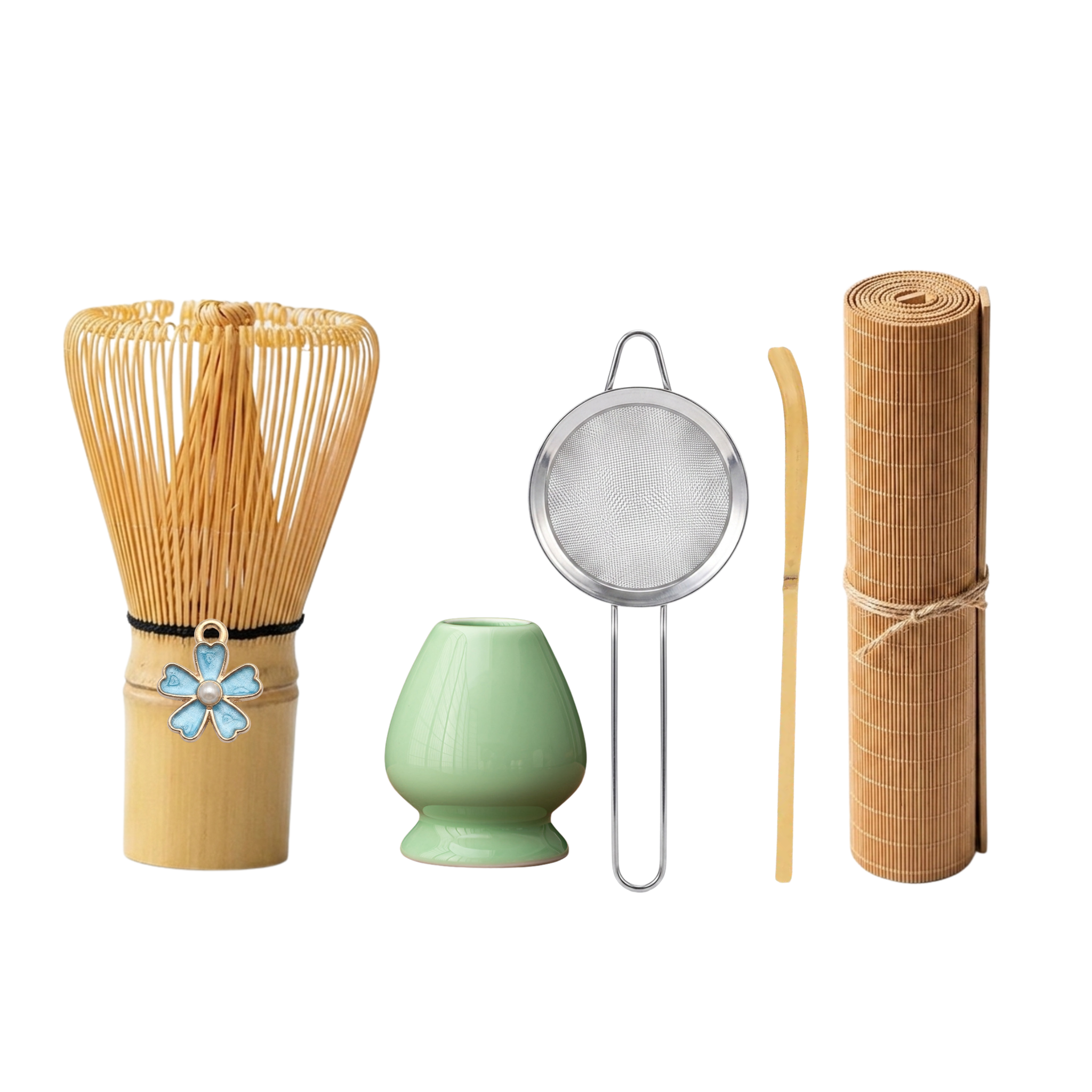 Combo Chổi Chasen Đánh Matcha, Đế Gác Chổi, Thìa Tre, Rây Lọc Inox Giá Rẻ Chính Hãng Phong Cách Nhật Bản - Ảnh 11